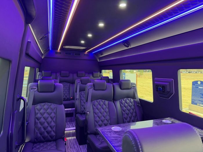 Executive Sprinter seating – Woody Creek limo service